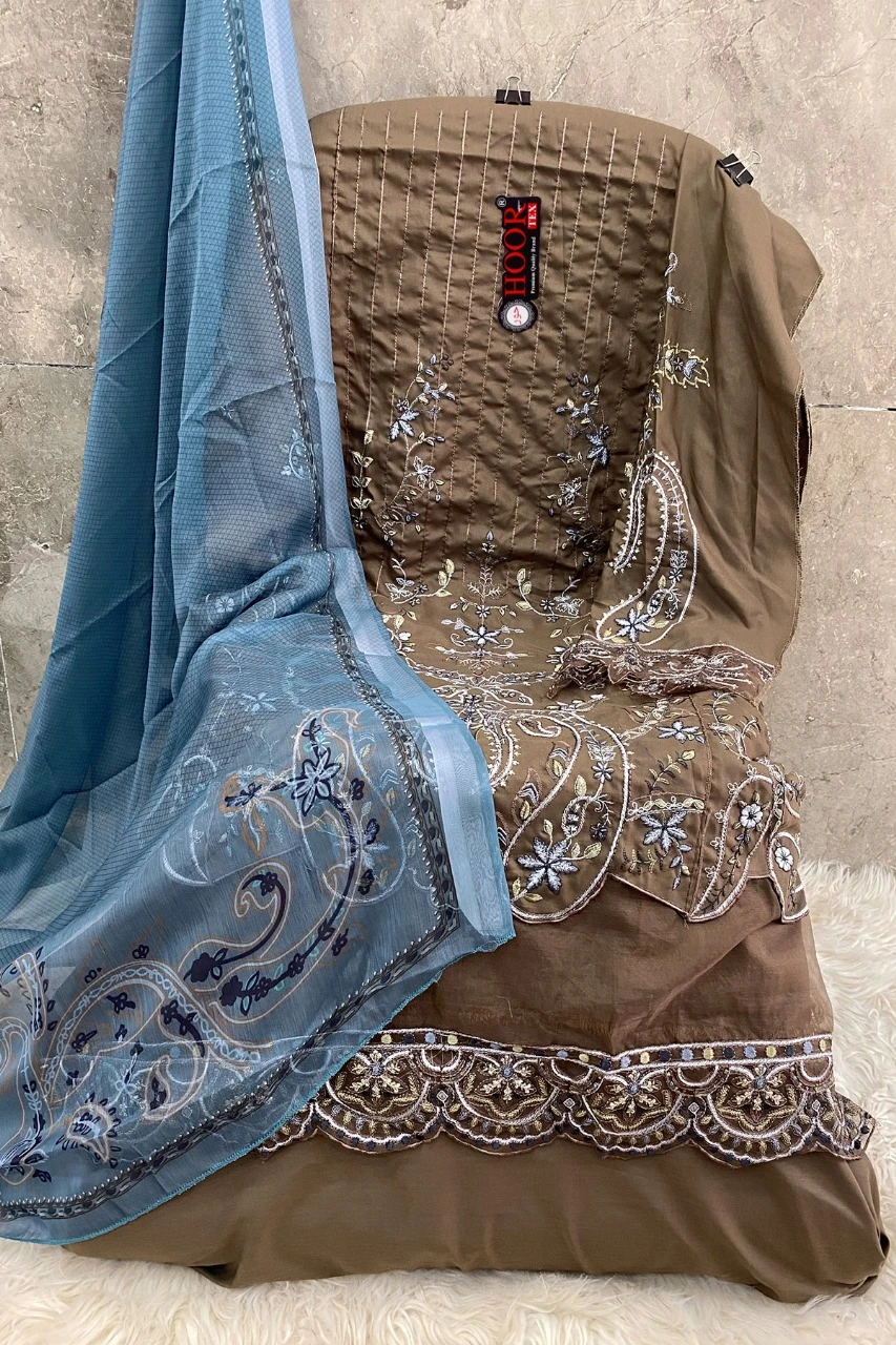 Hoor Tex H-287 A To D Heavy Rayon Wholesale Pakistani Salwar Suit Catalog — Wholesale Salwar Suits, hoor Tex wholesale from Surat - Gallery Image 4